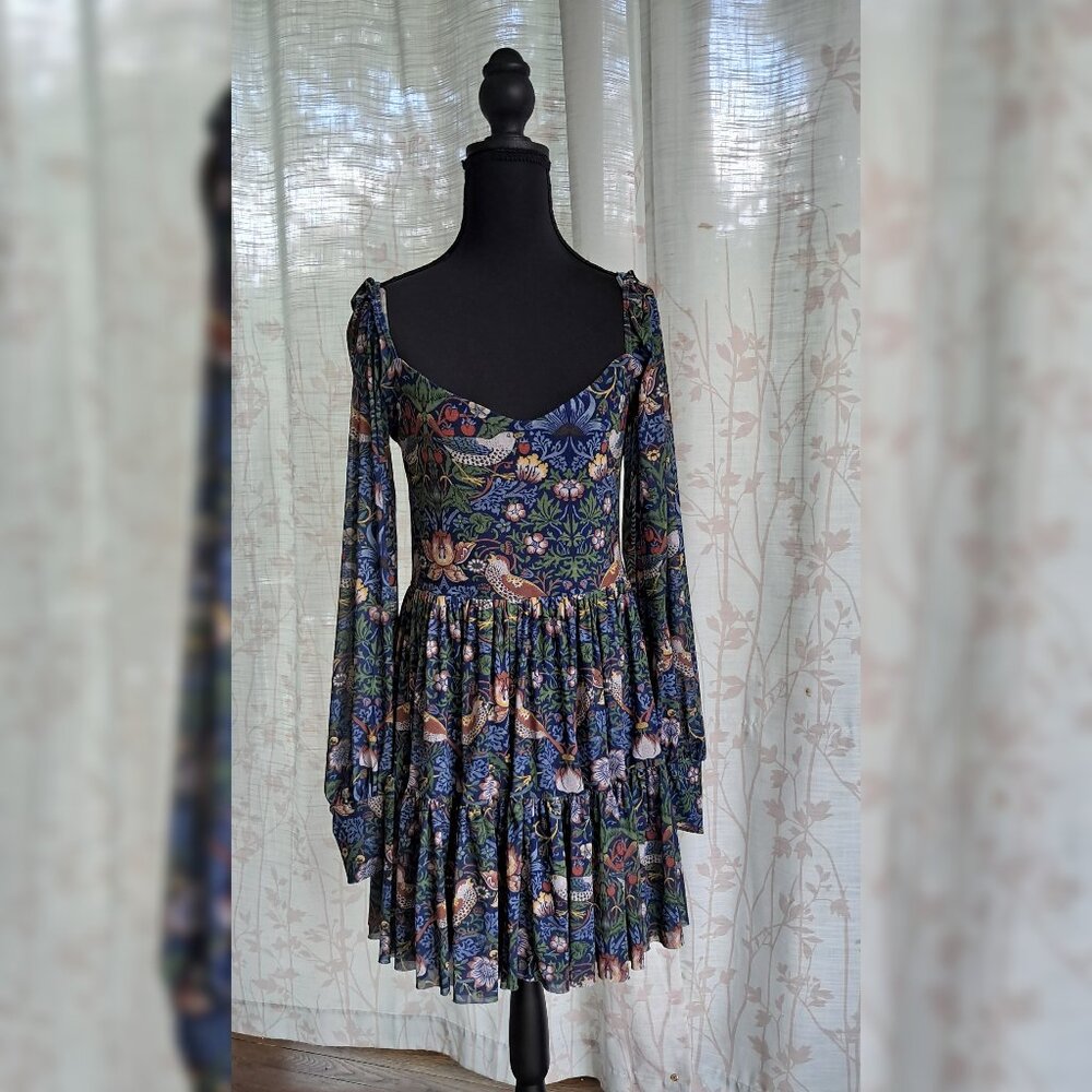 Blackmilk William Morris Strawberry Thief Dress